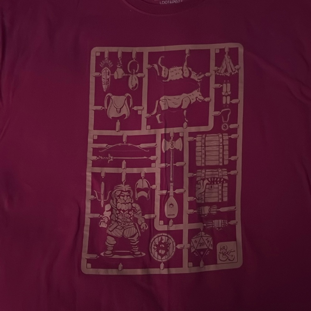 Dungeons & Dragons Loot Crate red shirt